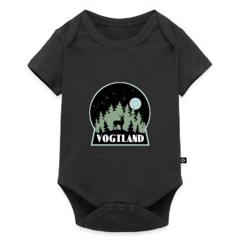 Vogtland - Baby Premium Kurzarmbody - Schwarz - Vorne