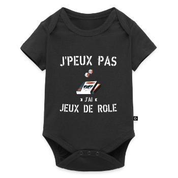 J Peux Pas J ai Jeux de Rôle - Body à manches courtes Premium Bébé - noir - Devant