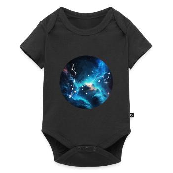 Fische - Baby Premium Kurzarmbody - Schwarz - Vorne