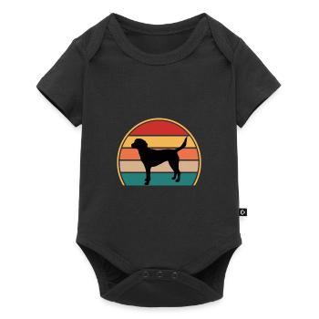Harrier Dog Lover Silhouette Vintage Sunset - Body à manches courtes Premium Bébé - noir - Devant