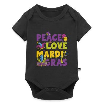 Défilé du parti Célébrez le mardi - Body à manches courtes Premium Bébé - noir - Devant
