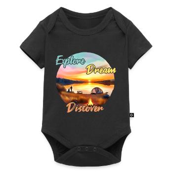Camping Aventure Explorer Dream Discover - Body à manches courtes Premium Bébé - noir - Devant