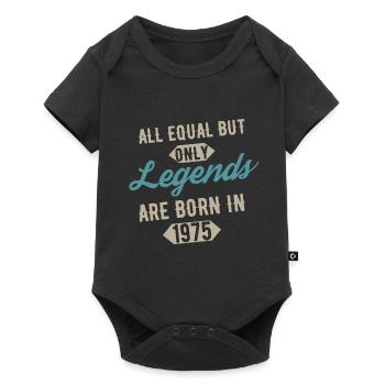 Legenden werden im Jubiläum von 1975 geboren - Baby Premium Kurzarmbody - Schwarz - Vorne