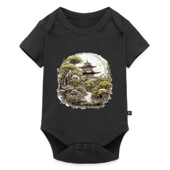 Bonsai - Japanese Garden - Baby Premium short-sleeve bodysuit - black - Front