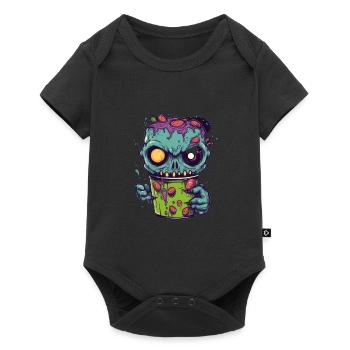 Halloween coffee mug - creepy coffee mug - Baby Premium short-sleeve bodysuit - black - Front