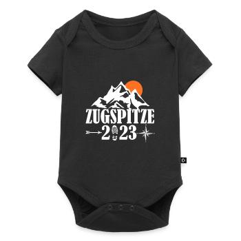 Zugspitze 2023 - Baby Premium Kurzarmbody - Schwarz - Vorne