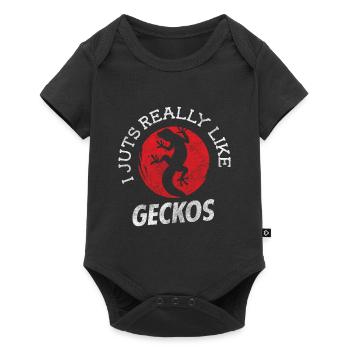 Geckos terraristics - Body à manches courtes Premium Bébé - noir - Devant