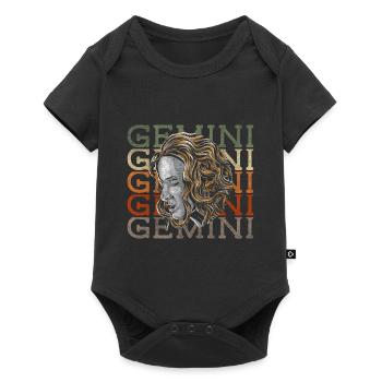 Astrologie Gémeaux Juin Date de naissance - Body à manches courtes Premium Bébé - noir - Devant