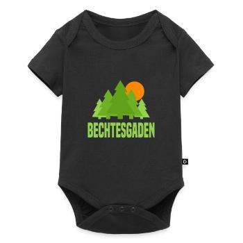 Berchtesgaden - Baby Premium Kurzarmbody - Schwarz - Vorne
