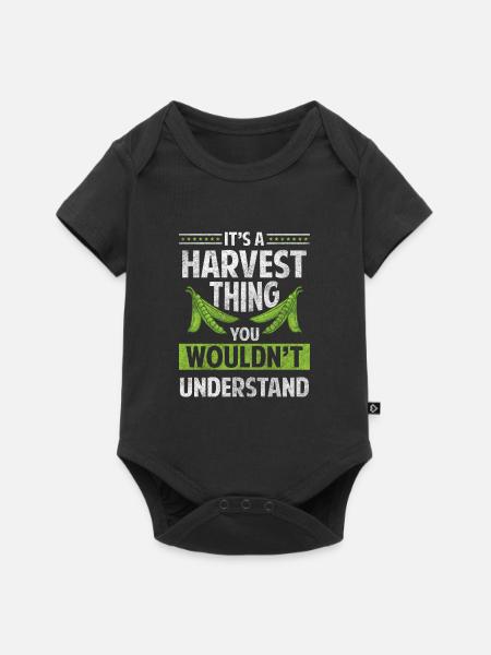 Erntehelfer Feldarbeiter Erntezeit Essen - Baby Premium Kurzarmbody - Schwarz