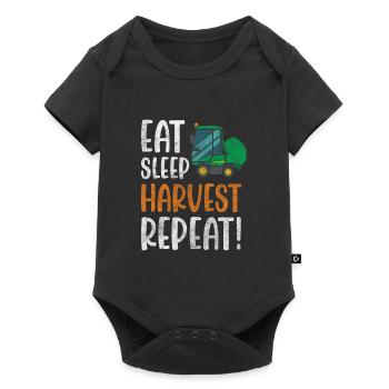 Farmer Harvest Time Field - Baby Premium short-sleeve bodysuit - black - Front