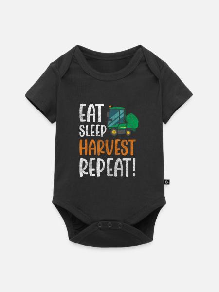 Landwirt Erntezeit Feld - Baby Premium Kurzarmbody - Schwarz