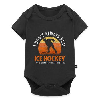 Hockey Sport Winter Sports Victory - Baby Premium short-sleeve bodysuit - black - Front