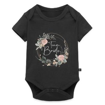 Épouse de l’équipe - Body à manches courtes Premium Bébé - noir - Devant