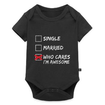 No interest Attitude to life Cynical saying - Baby Premium short-sleeve bodysuit - black - Front