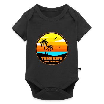 Teneriffa - Baby Premium Kurzarmbody - Schwarz - Vorne