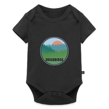 Erzgebirge - Baby Premium Kurzarmbody - Schwarz - Vorne