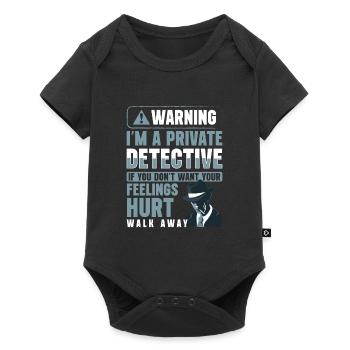 Detective Private Investigator Trace Snooper - Baby Premium short-sleeve bodysuit - black - Front