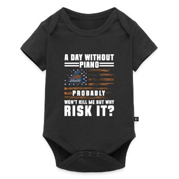 Pianist Instrument Classical Orchestra - Baby Premium short-sleeve bodysuit - black - Front