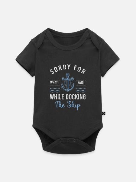 Segeln Schifffahrt Strand Maritim - Baby Premium Kurzarmbody - Schwarz