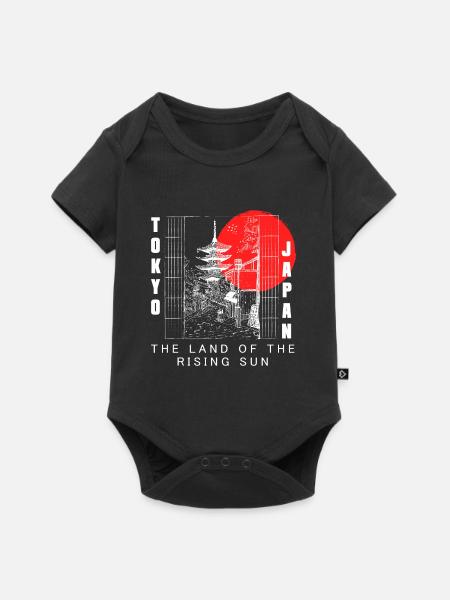 Japan Kultur Japanisch Asiatisch - Baby Premium Kurzarmbody - Schwarz