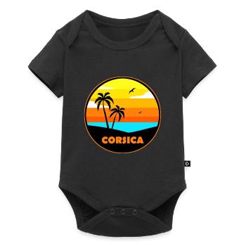 Corse Korsika - Body à manches courtes Premium Bébé - noir - Devant