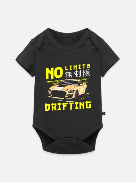 Driften Auto Quer - Baby Premium Kurzarmbody - Schwarz