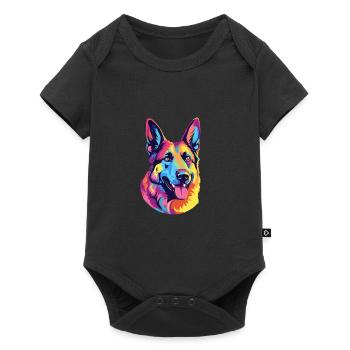 Chien de berger - Body à manches courtes Premium Bébé - noir - Devant