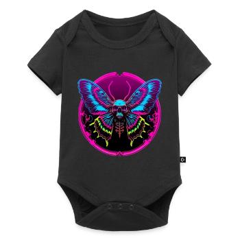 Skull Moth - Baby Premium short-sleeve bodysuit - black - Front