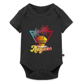 Nazare Surfing Paradise Portugal - Baby Premium short-sleeve bodysuit - black - Front