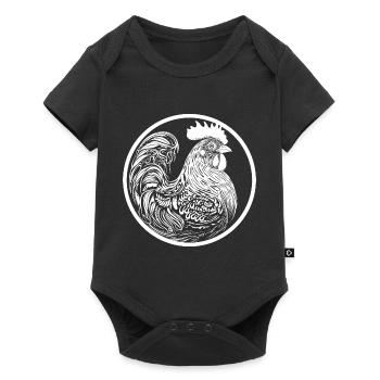 Rooster - Baby Premium short-sleeve bodysuit - black - Front