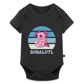 Boba Bubble Tea Axolotl Bobalotl - Body à manches courtes Premium Bébé - noir - Devant
