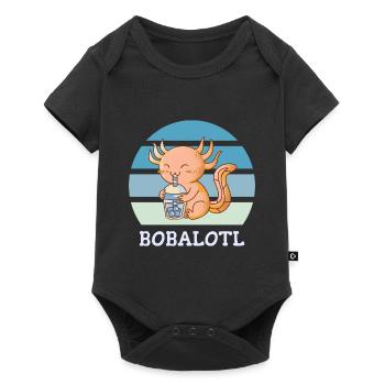 Boba Bubble Tea Axolotl Bobalotl - Body à manches courtes Premium Bébé - noir - Devant