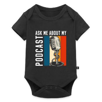 Moderator Beruf Hobby Puls - Baby Premium short-sleeve bodysuit - black - Front