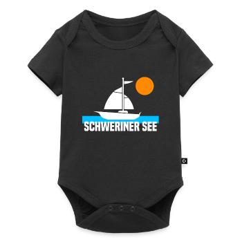 Schweriner See - Baby Premium Kurzarmbody - Schwarz - Vorne