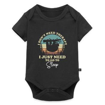 Sleeping, slumber, lazy, resting - Baby Premium short-sleeve bodysuit - black - Front