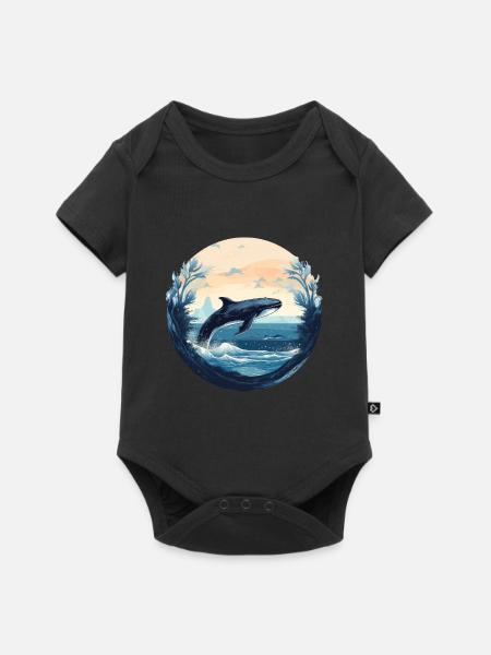 Wal - Baby Premium Kurzarmbody - Schwarz