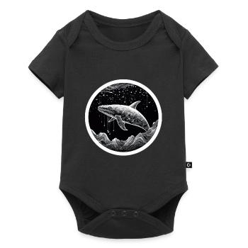 Whale - Baby Premium short-sleeve bodysuit - black - Front