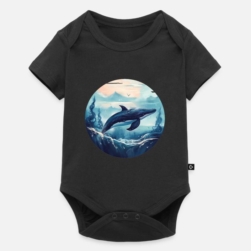Baleine - Body à manches courtes Premium Bébé - noir