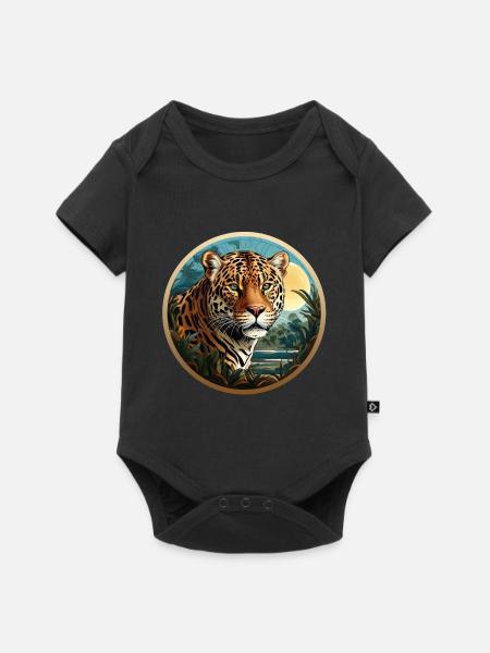 Jaguar - Baby Premium Kurzarmbody - Schwarz