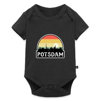 Potsdam Allemagne Flag Skyline Souvenir de voyage - Body à manches courtes Premium Bébé - noir - Devant