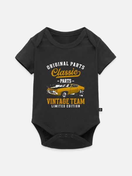 Automobil Mechatroniker Alt - Baby Premium Kurzarmbody - Schwarz