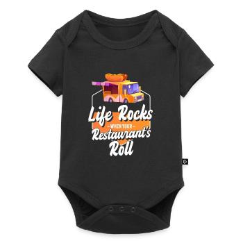 Food Truck Meals on Wheels - Baby Premium short-sleeve bodysuit - black - Front