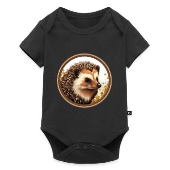 Hedgehog - Baby Premium short-sleeve bodysuit - black - Front