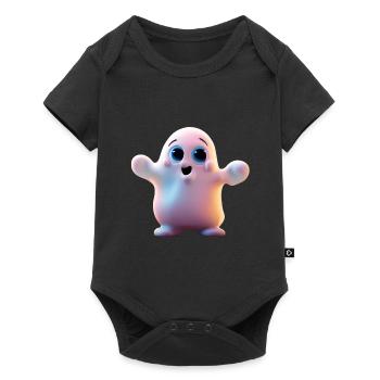 Ghostly Hug - Baby Premium short-sleeve bodysuit - black - Front
