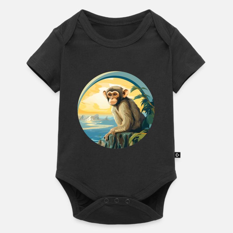 Singe - Body à manches courtes Premium Bébé - noir