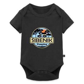 Sibenik Camping - Baby Premium Kurzarmbody - Schwarz - Vorne