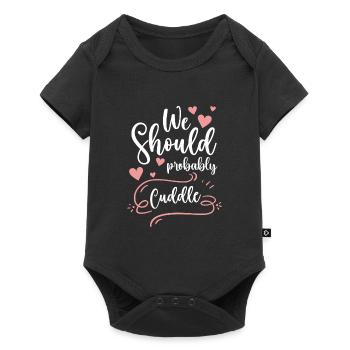 Cuddling Teddy Bear Relationship Affection - Baby Premium short-sleeve bodysuit - black - Front