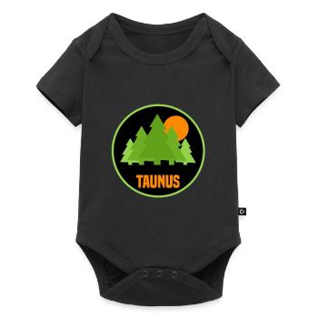 Taunus orange - Baby Premium Kurzarmbody - Schwarz - Vorne