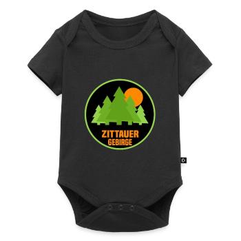 Zittauer Gebirge - Baby Premium Kurzarmbody - Schwarz - Vorne